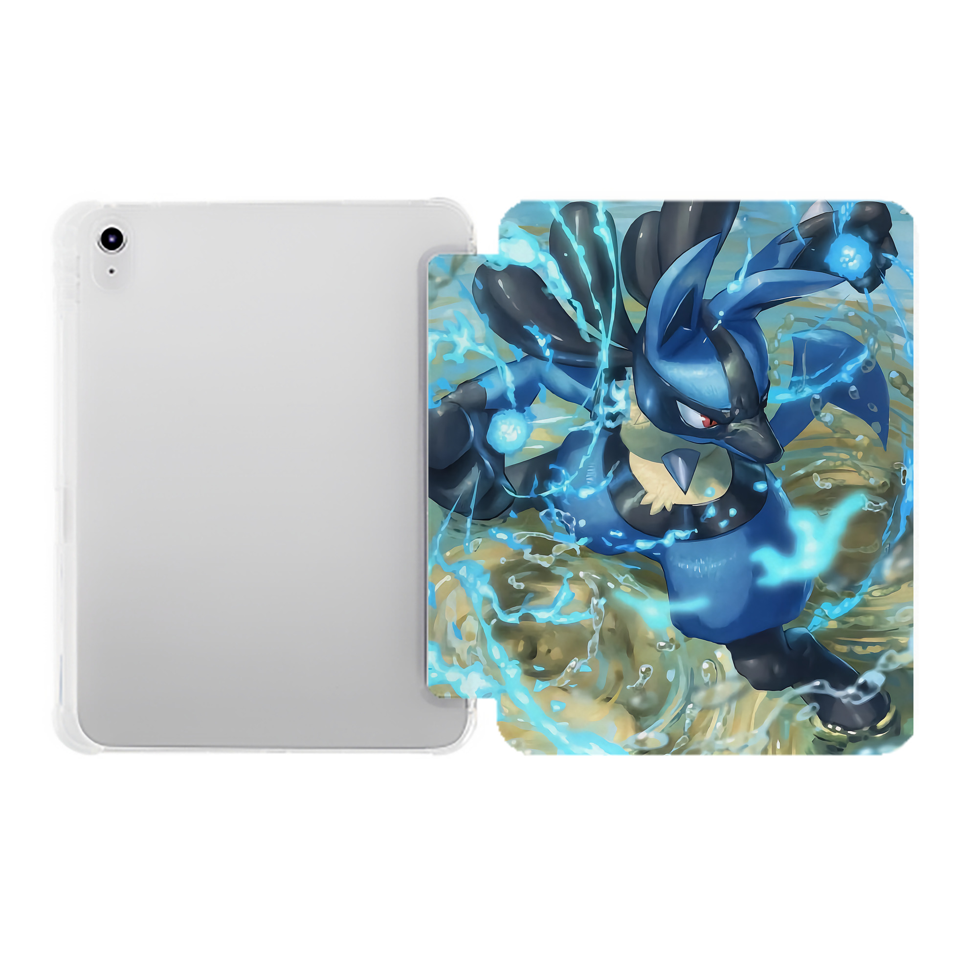 （画像用） ポケットモンスター Pokémon IPad ケース ペン収納付き 三つ折りスタンド PUレザー×シリコン 対応機種9.5/10.5/10.9インチ